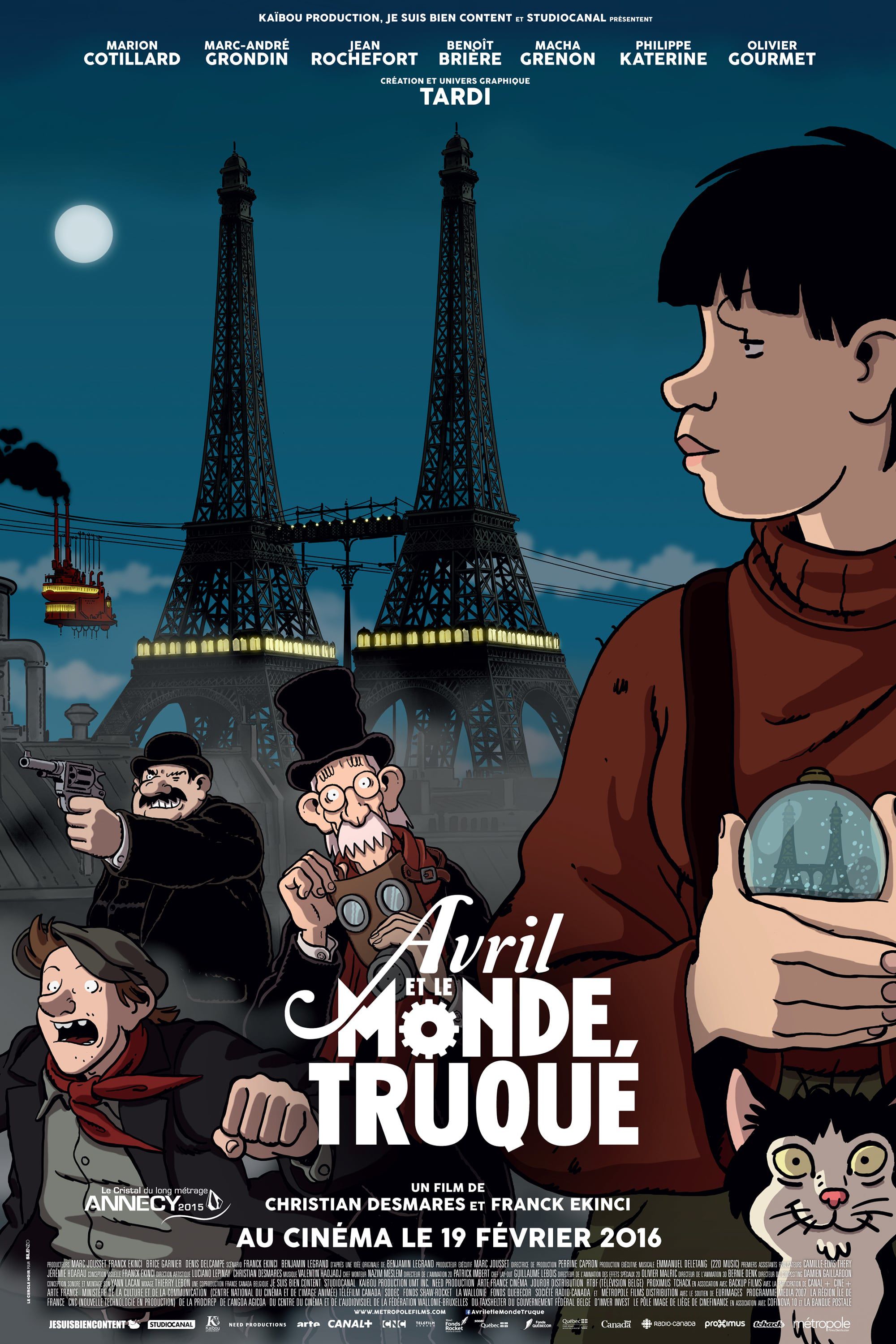 Film Avril et le Monde truqué - Long-métrage d'animation (2015)