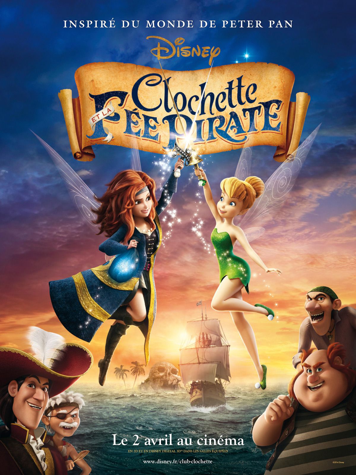 Clochette et la Fée pirate - Long-métrage d'animation (2014) streaming VF gratuit complet