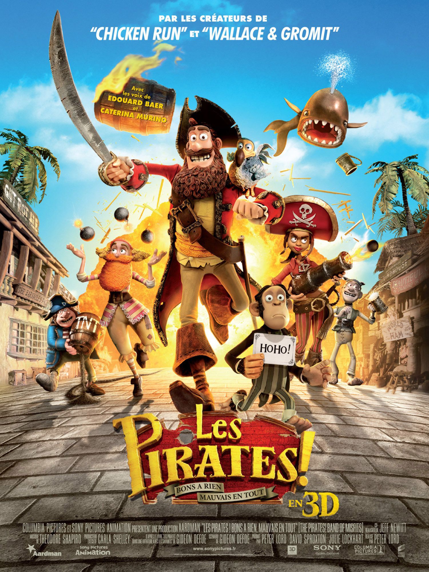Film Les Pirates ! Bons à rien, mauvais en tout - Long-métrage d'animation (2012)