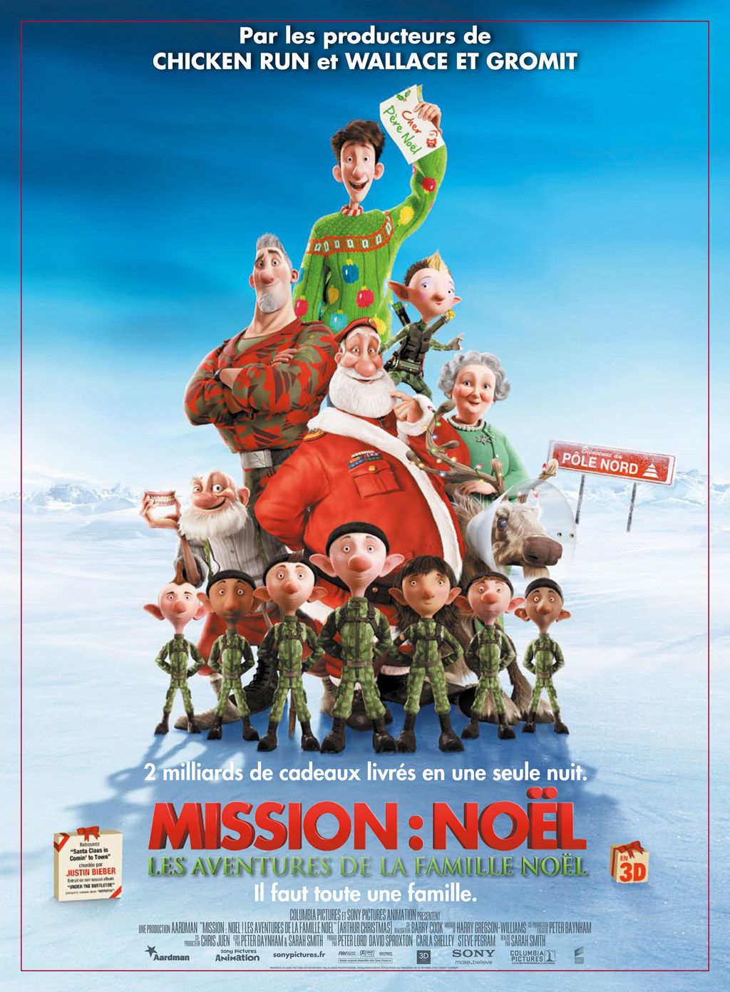 Mission : Noël - Les Aventures de la famille Noël - Long-métrage d'animation (2011) streaming VF gratuit complet